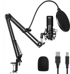 USB Microphone Cardioid Condenser Podcast Microfono 192kHz24bit Plug and Play With for Livestreaming YouTube ASMR9774673