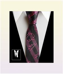 Fashion Slim Tie Music Piano Student Neck Tie Ties Gifts for Men Butterfly Shirt Music Tie6484585