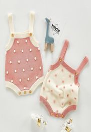 Rompers Toddler Boys Girl Lovely Romper Born Baby Sleeveless Knitting Jumpsuit Autumn Korean Japan Style Rompers14108131
