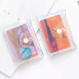 Laser Women Card Cover Protective Holder Wallet PVC Waterproof Credit ID Business Card Protection Document Id Badge Case Bags