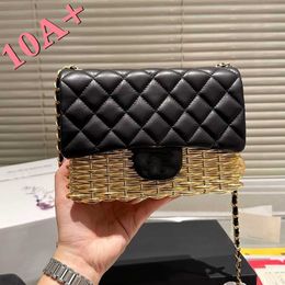 Flap Quality Splicing Luxury Crossbody Bags 10a Designers Genuine Leather Metal Classic Shoulder Bag Quilted Designer Fashion Women Messenger Coin Wallet