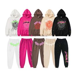 Mens Tracksuits Spider 555 Sp5Der Hoodie Young Thug 555555 Designer Printing Sweatshirt Two-Piece With Womens Spiders Size S M L Xl Dr Dhefn