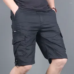 Men's Shorts Summer 2024 Military Cargo Tactical Joggers Men Loose Work Casual Cotton Man Clothing Plus Size 4XL