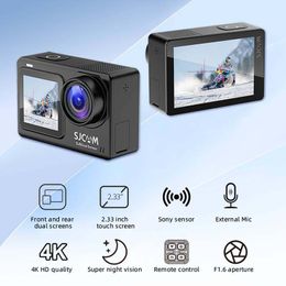 SJCAM SJ8 Dual Screen Action Camera 4K 30FPS 20MP Waterproof WiFi Night Vision Sports DV Cameras 2.33' Touch Screen+1.3' Front Screen