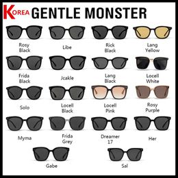 Sunglasses Korea Gentle Monster Fashion Sunglasses New 25 Styles Brand Designer Men Women Polarized Sunglasses Uv400 Best Gift