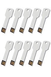 10PCSLot USB Flash Drives 4GB Metal Key Design Shaped USB Memory Sticks for Computer Data Storage9659167