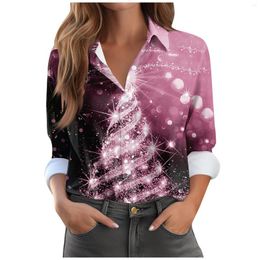 Women's T Shirts Christmas Lights Trees Sweatshirts Santa 3d Print Hoodies Women Raglan Sleeve Y2k Hoodie Oversized Pullovers Woman Tops