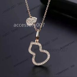 designer Jewellery necklace gold chain gourd pendant necklace desinger 925 sterling silver luxury personality Jewellery high fashion choker for gorls gift