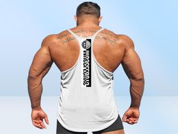 Cotton Gyms Tank Tops Men Sleeveless Tanktops For Boys Bodybuilding Clothing Undershirt Fitness Stringer Vest64330486400907