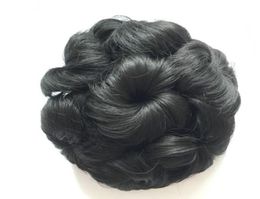 Clip In On synthetic hair flowers hair bun chignons012344241472