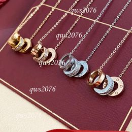 Designer Necklace Name Personalised Fashion Jewellery Womens Necklaces Trendy Love Pendant Custom Diamond Tungsten Office Style White Gold