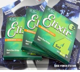 Elixir 14077 bass strings 4 electric bass guitar string 045105 musical instrument parts guitar accessories 1 set1416590