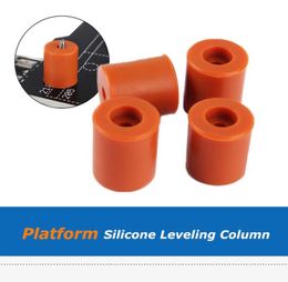 4pcslot HighTemp Resistant Heatbed Silicone Solid Spacer Leveling Column Pad For CR10 CR10s Ender3 3D Printer Parts8790458