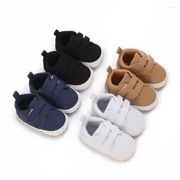 First Walkers 4 Colours Born Baby Shoes Boy Girl Classical Sport Soft Sole PU Leather Multi-Color Walker Casual Sneakers Baptism