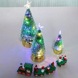 1pc Christmas Creative Table Lamp, Colourful Light-emitting Christmas Tree Cedar Tree Holiday Decoration Table Lamp.