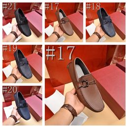 39MODEL Luxury Men Dress Shoe designer Genuine Leather Crocodile Print Wedding Loafers Double Buckles Business Office Formal Slip on Mens Shoes Size 38-46