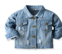 Jackets Winter Jacket Boys Kids White Town Toddlers Denim Clothes Set Toddler Jeans Fall Coaching Youth Boy Jean7209578