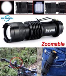 New Mini Flashlight 2000 Lumens Q5 LED Torch AA/14500 Adjustable Zoom Focus Torch Lamp Penlight Waterproof For Outdoor7836091