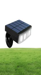 1x Garden Lawn Pation Solar Motion Sensor Light Outdoor Security Lamp Solar Powered Lighting Waterproof Outside Lights 4LED BULB W7963009