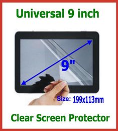 20pcs Universal LCD Screen Protector Protective Film 9 inch NOT FullScreen Size 199x113mm for Tablet PC GPS Mobile Phone6969724
