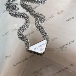 designer Jewellery necklace triangle classic chains punk enamel titanium material non-allergic jewlery for women gift for valentines day