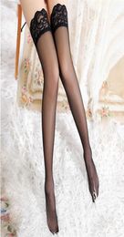 1Pair Sexy Stocking Fashion Ladies Women Lace Tighs Top Stay Up Thigh High Stockings Pantyhose Sex Products 6 Colours C19011201269M3500146