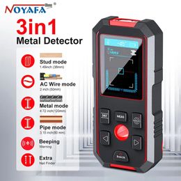 NOYAFA NF-518S Metal Detector Laser Rangefinder for AC Cable Wood Stud Find Digital Level Detect Copper Wall Scanner LCD Display 240105