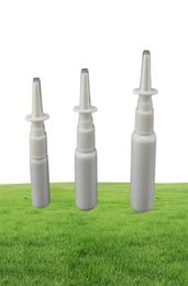 50pcslot 10ml 15ml 20ml 30ml 50ml White Empty Plastic Nasal Spray Bottles Pump Sprayer Mist Nose Spray Refillable Bottle2429224