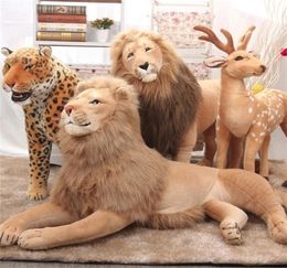 Big Soft Stuffed Animals Lion Tiger Deer Plush Toys Pillow Animal Lion Peluche Kawaii Doll Cotton Brinquedo Toys for Children 22057478950