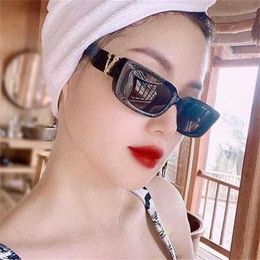 12% OFF Wholesale of new personality metal accessories square sunglasses show small frame Sunglasses fashion