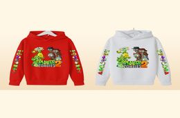 2022 Autumn Winter Plant Vs Zombies Print Hoodies Cartoon Game Boys Clothes Kids Streetwear Clothes For Teen Size 414 T4906410