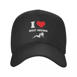 Ball Caps Personalised I Love Moms Baseball Cap Women Men Adjustable Dad Hat Outdoor