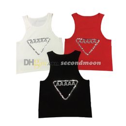 Shiny Sequin Tanks Top Women Summer Breathable Vest Quick Drying Sport t Shirt Yoga Knits Vests
