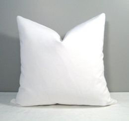 18x18 inches plain white blank cotton pillow case blank cotton pillow cover blank cotton canvas cushion cover7765781