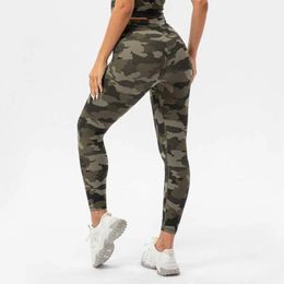 Leggings L311 Yoga Capris Camo Gym Leggings Running Fitness Women Tights Direct Spray Printed Pants Sports Activewear Trouses