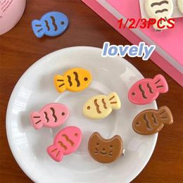 Hair Accessories 1/2/3PCS Snapper Braised Hairpin Cute Pattern Girl's Fashion Candy-colored