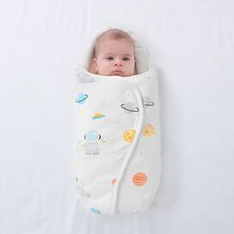 born Baby Sleeping Bag Plus UltraSoft Thicken Warm Blanket Pure Cotton Infant Boys Girls Wrap Bebe Swaddle Free Size 240105