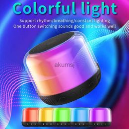 Portable Speakers BELK S11 Bluetooth Speakers Wireless Mini Subwoofer Audio Desktop Luminous SB Outdoor Loudspeaker Music Surround Card Pluggable YQ240106