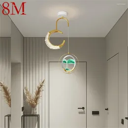 Pendant Lamps 8M Contemporary Gold Lights LED Creative Hourglass Hanging Lamp For Home Aisle Decor Fixtures
