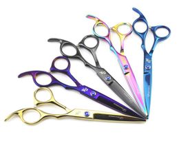 Hair Cutting Scissors Blue Hair Dressing Scissors Barber Salon Tools Hair Cutting big discount youtube ZpfGy1235997
