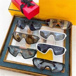 26% OFF Sunglasses New High Quality F ins net red same male letter printing one-piece lens sunglasses female FFM0084
