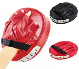 Designer-Black Red Boxing Gloves Pads for Muay Thai Kick Boxing MMA Training PU boxer target Pad1069008