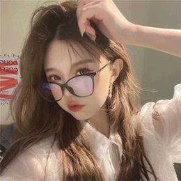 16% OFF Sunglasses New High Quality new Tiktok online celebrity with the same style of Personalised literature and art nude ins eye glass frame women 3408-Q-A