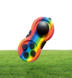 Pad Sensory Toy Camouflage Color Gamepad Fun Cube Handle Game Controller Stress Relief Finger Reliever Anxiet333e9152705