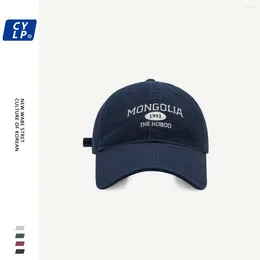 Ball Caps Fashion Brand Letter Embroidery Baseball Cap Female Summer Lovers Wild Washed Soft Peaked Men