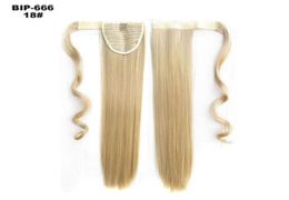 22inch Long Straight Synthetic Hair Ponytail Pony Tail False Hair Extensions Hairpiece Fairy Tail Hairpins4168917