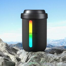 Portable Speakers Rockmia EBS-706 6w New Mini Portable RGB Light Speaker Bluetooth 5.0 Wireless Powerfual Bass Boombox with volume control knob YQ240106