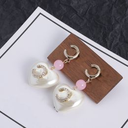 New Pearl Earrings for Woman Letter Earrings Charm Earrings Gift Fashion Jewellery