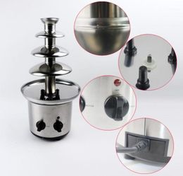 4 layer DIY chocolate fountain machine falls pot lava machine automatic melting tower home party activities19166271