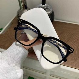 12% OFF Sunglasses High Quality New Little Fragrance Eyeglass Popular on Net with the Same Pure Beauty God Tool Full Lens Display Thin Myopia Glasses Frame 0768